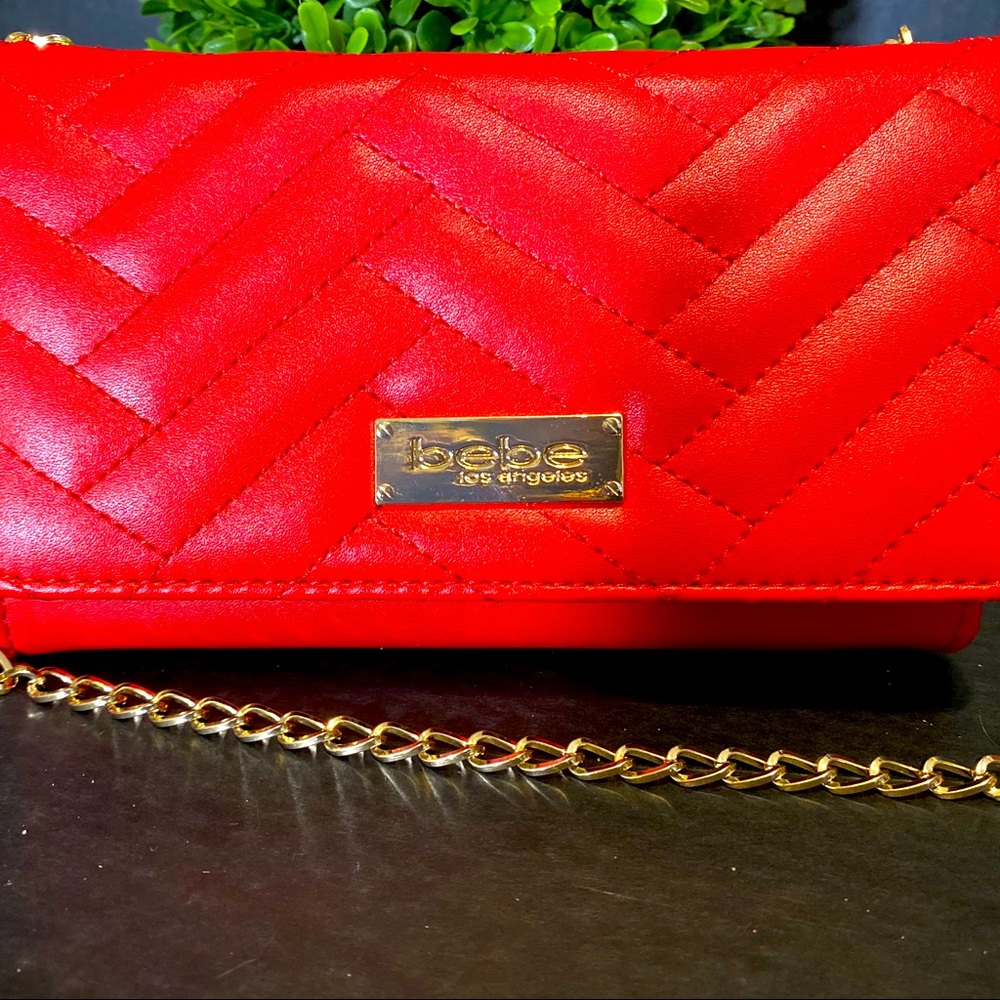 NWT BeBe Mya wallet Crossbody Poppy Red